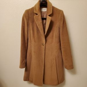 Brown Felt Trench Coat